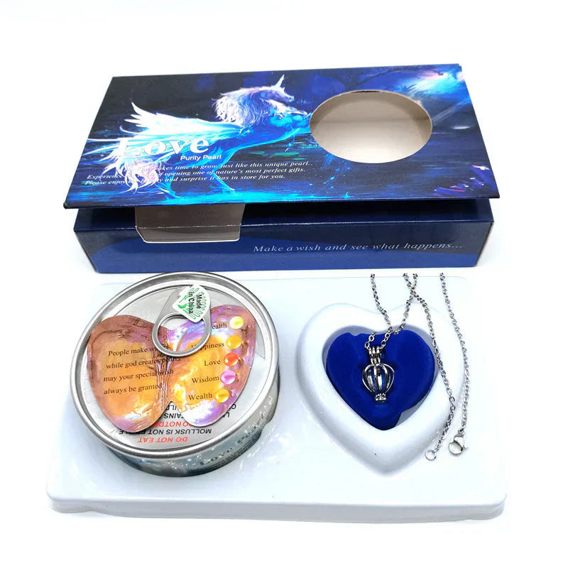 Real Oyster Pearl Pendant Necklace