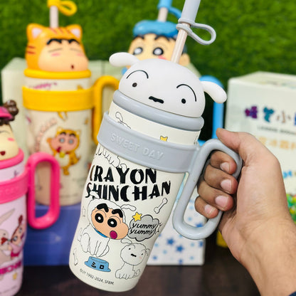 Crayon Shinchan Insulated Sipper, Stainless Steel, (800ml)