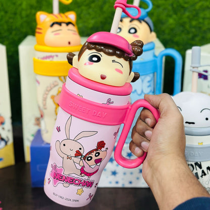 Crayon Shinchan Insulated Sipper, Stainless Steel, (800ml)