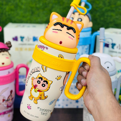 Crayon Shinchan Insulated Sipper, Stainless Steel, (800ml)