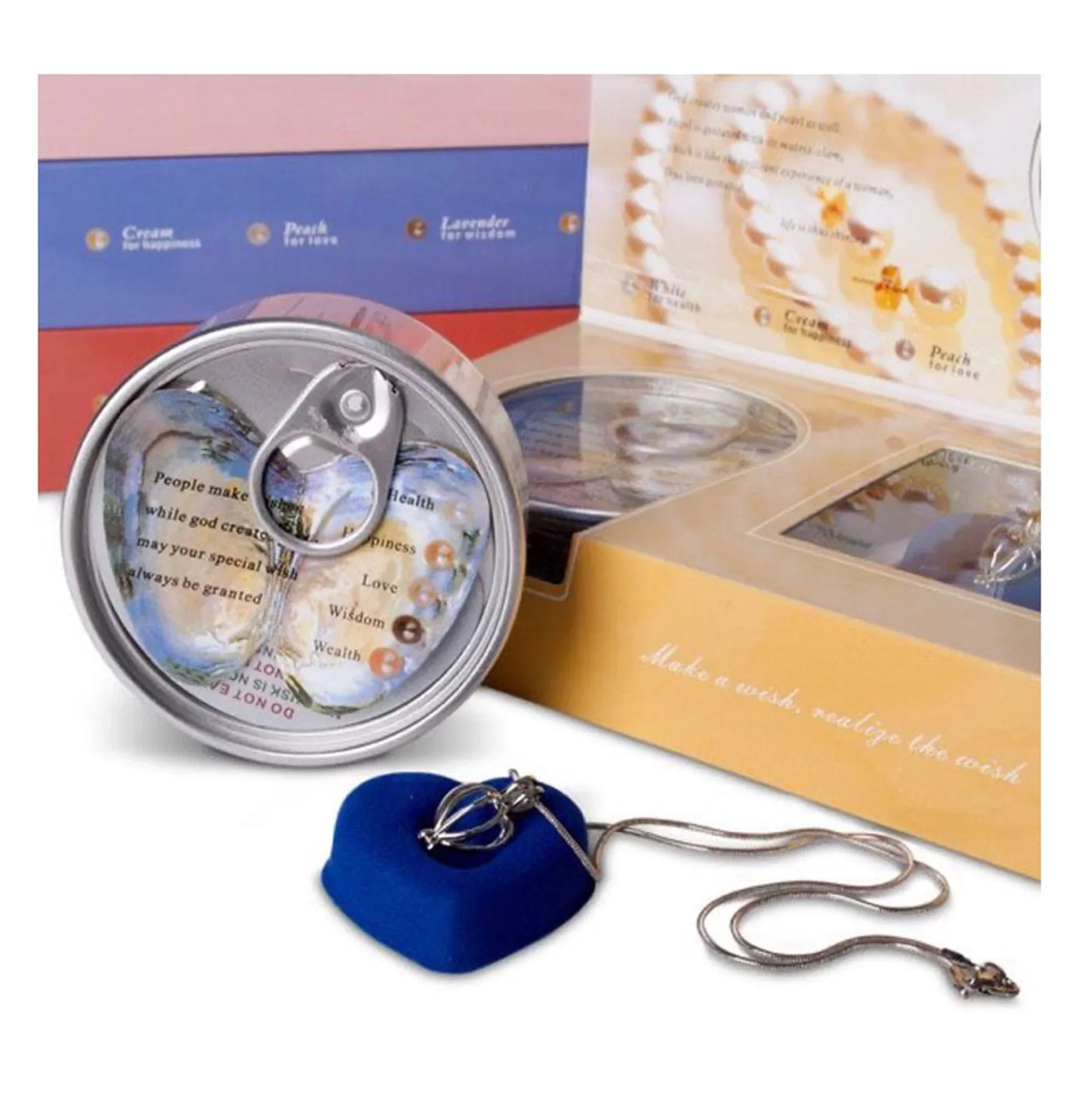 Real Oyster Pearl Pendant Necklace