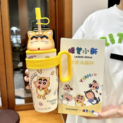 Crayon Shinchan Insulated Sipper, Stainless Steel, (800ml)
