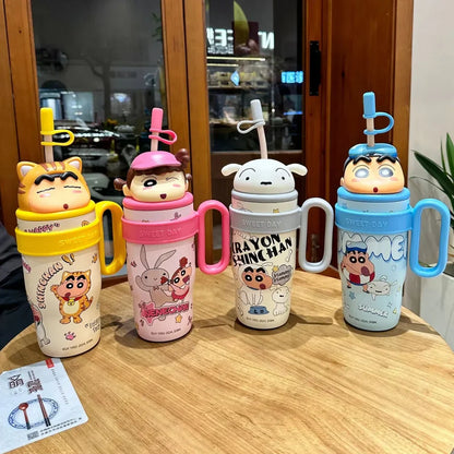 Crayon Shinchan Insulated Sipper, Stainless Steel, (800ml)