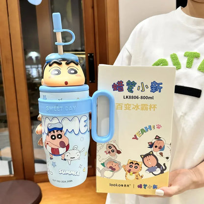 Crayon Shinchan Insulated Sipper, Stainless Steel, (800ml)